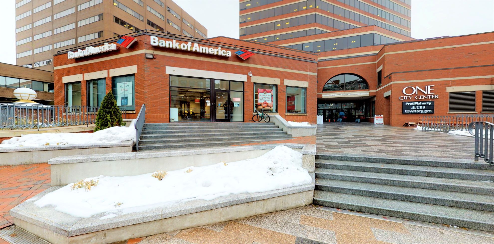 Bank of America financial center with walk-up ATM | 1 City Ctr, Portland, ME 04101