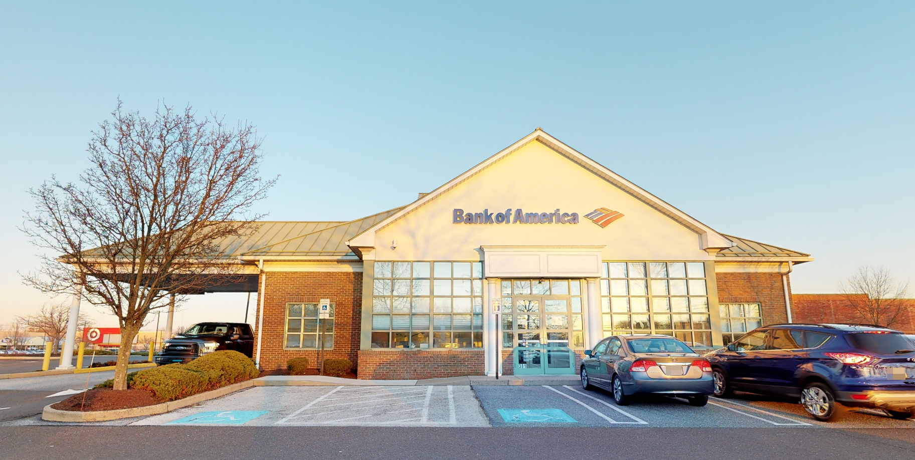 Bank of America financial center with drive-thru ATM | 381 Easton Rd, Warrington, PA 18976