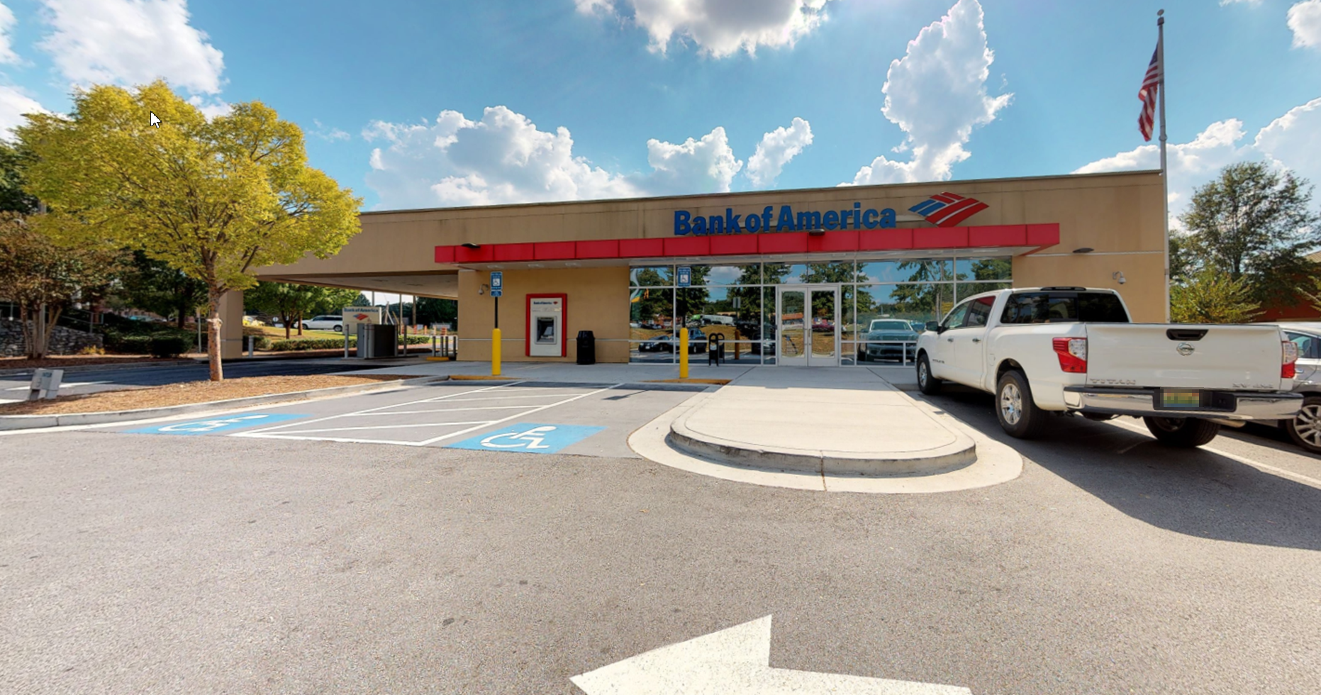 Bank of America financial center with drive-thru ATM and teller | 2781 Cobb Pkwy NW, Kennesaw, GA 30152