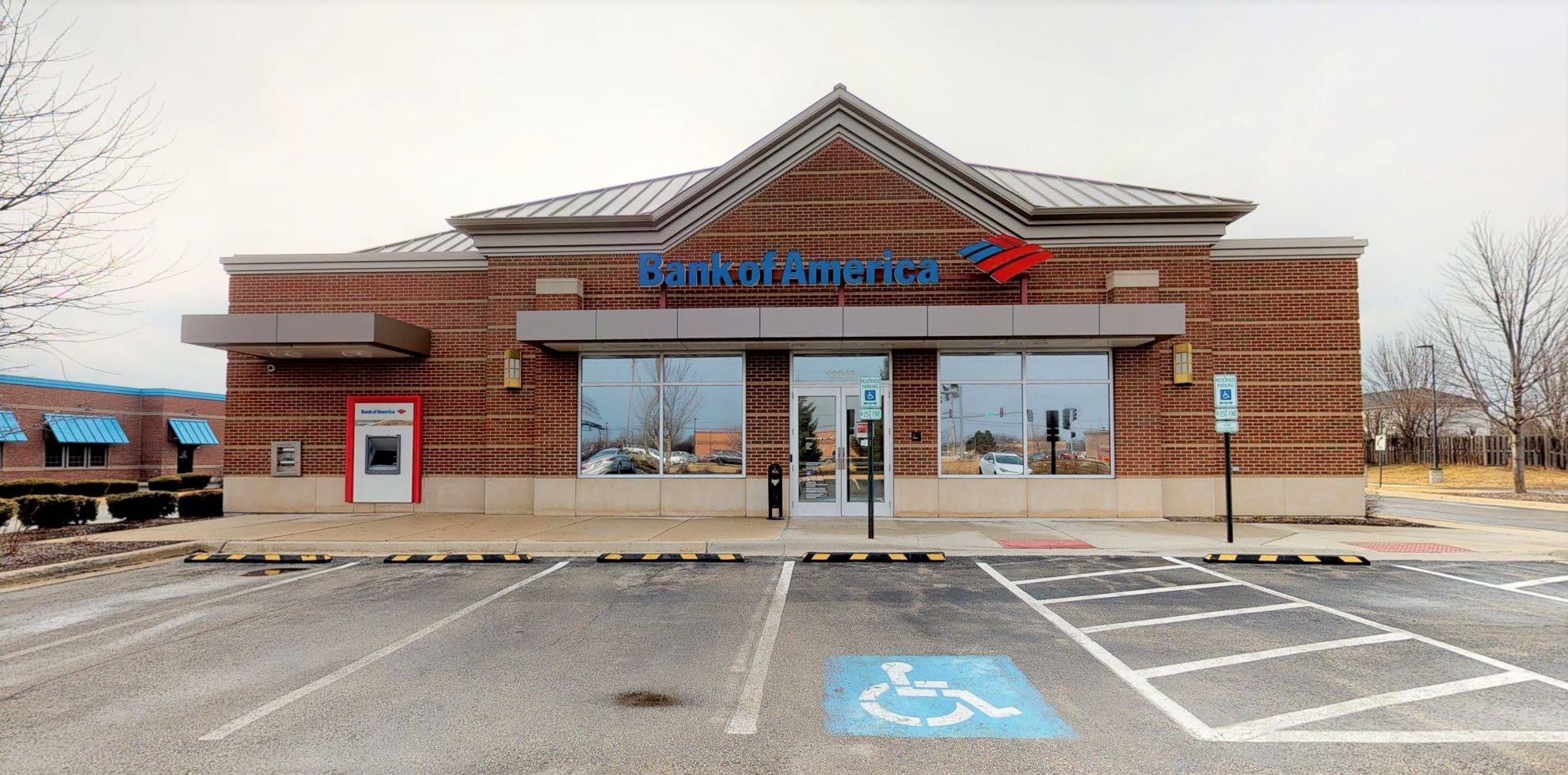Bank of America financial center with drive-thru ATM | 12612 S State Route 59, Plainfield, IL 60585