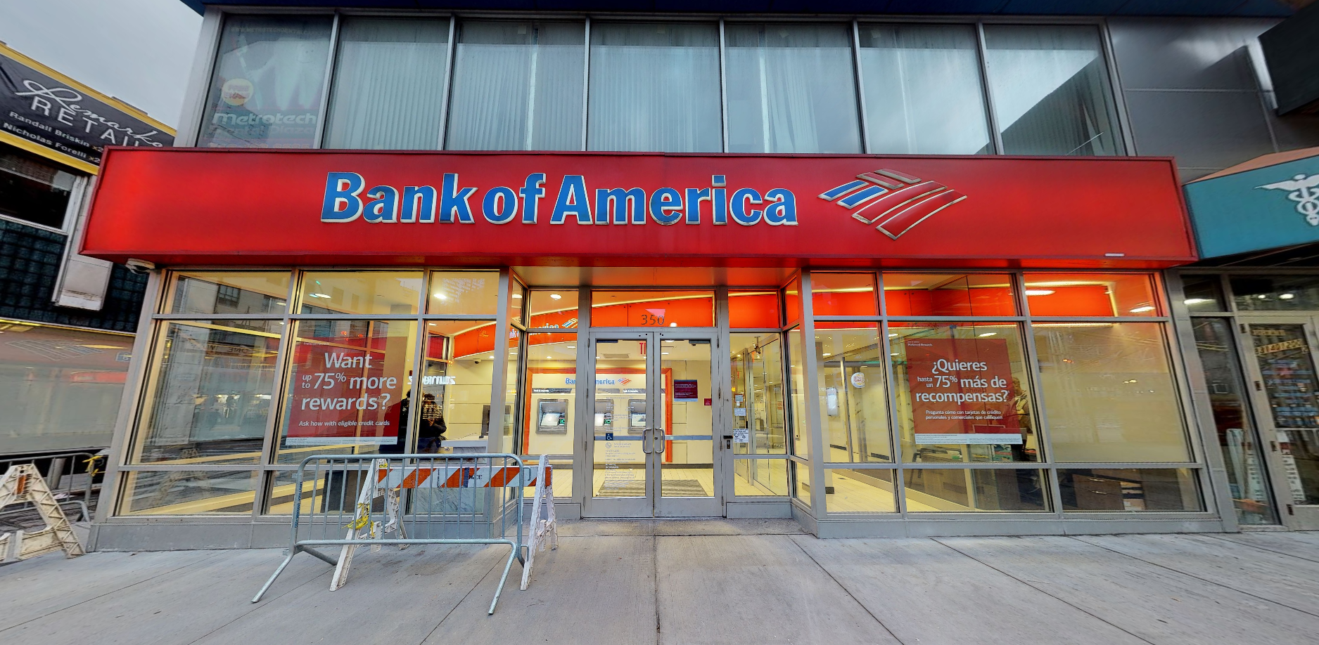 Bank of America financial center with walk-up ATM | 350 Fulton St, Brooklyn, NY 11201
