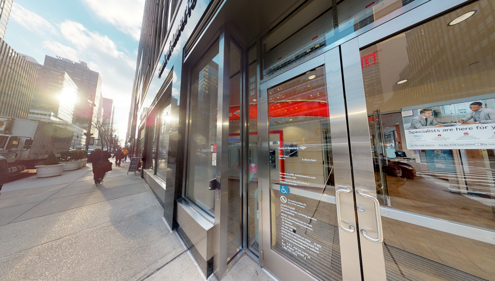 Bank of America financial center with walk-up ATM | 750 3rd Ave, New York, NY 10017