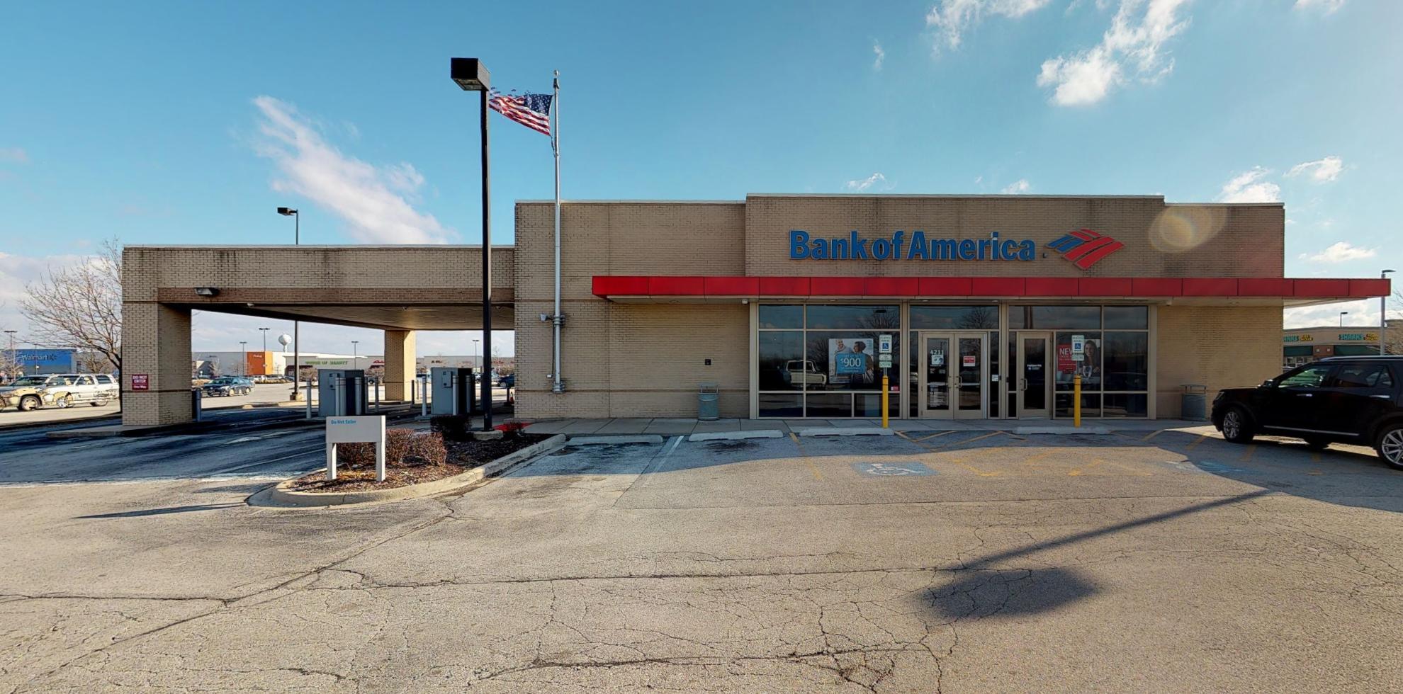 Bank of America financial center with drive-thru ATM | 4211 W 167th St, Country Club Hills, IL 60478