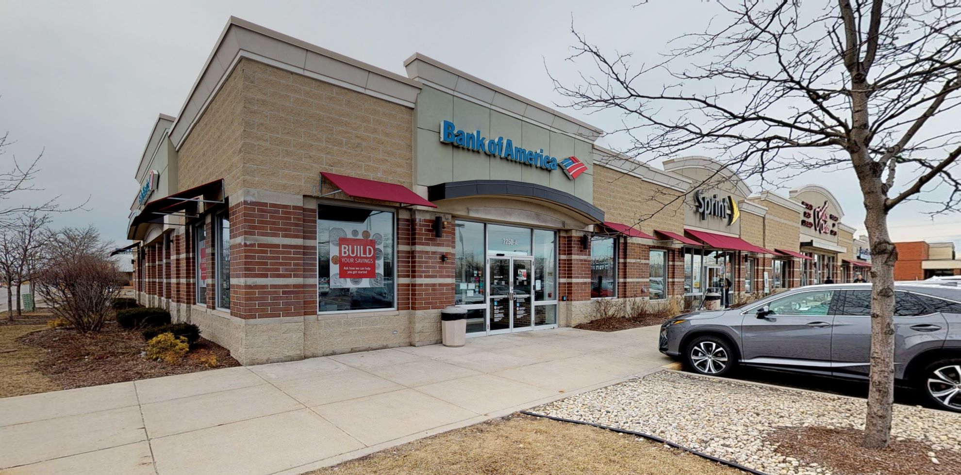 Bank of America financial center with drive-thru ATM | 7250-A S Cicero Ave, Chicago, IL 60629