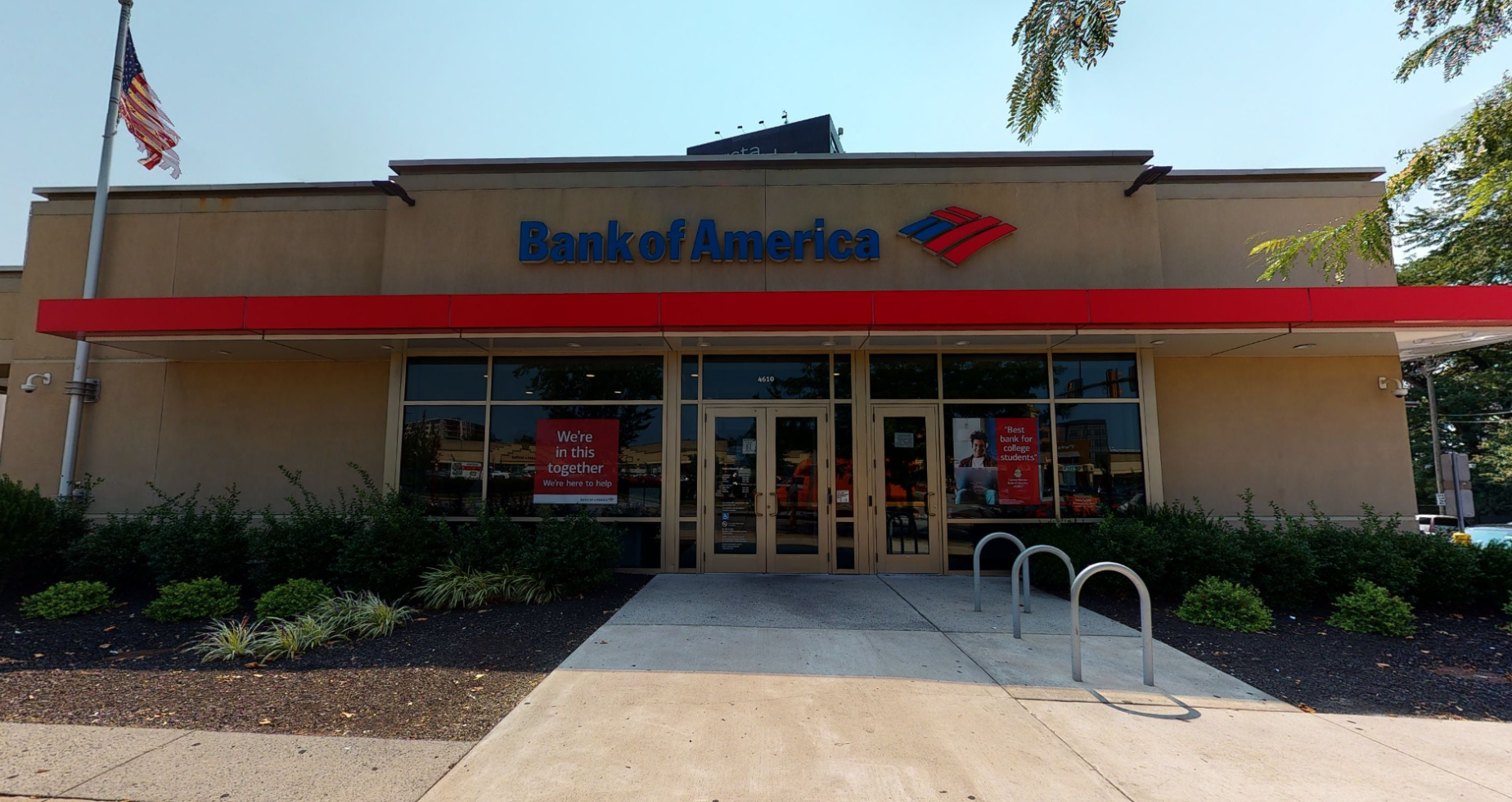 Bank of America financial center with drive-thru ATM and teller | 4610 City Ave, Philadelphia, PA 19131