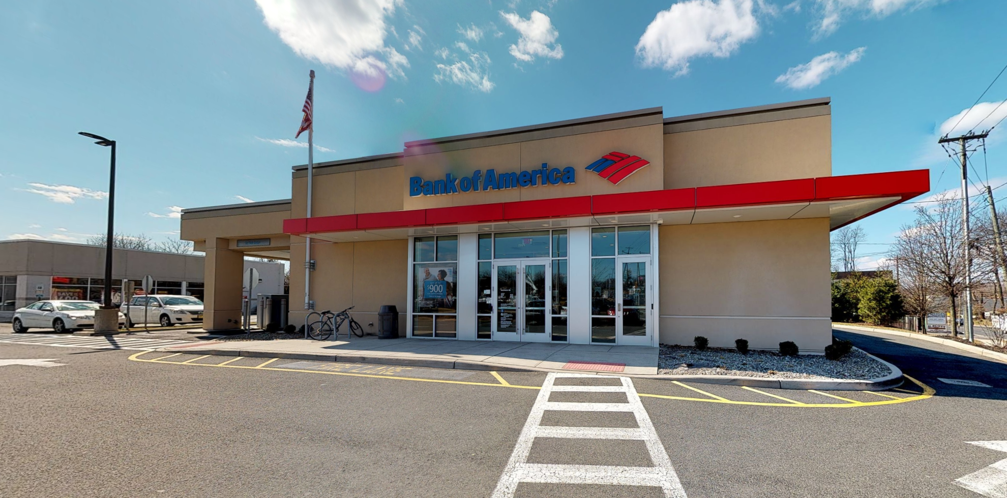 Bank of America financial center with drive-thru ATM | 2225 Springfield Ave, Vauxhall, NJ 07088