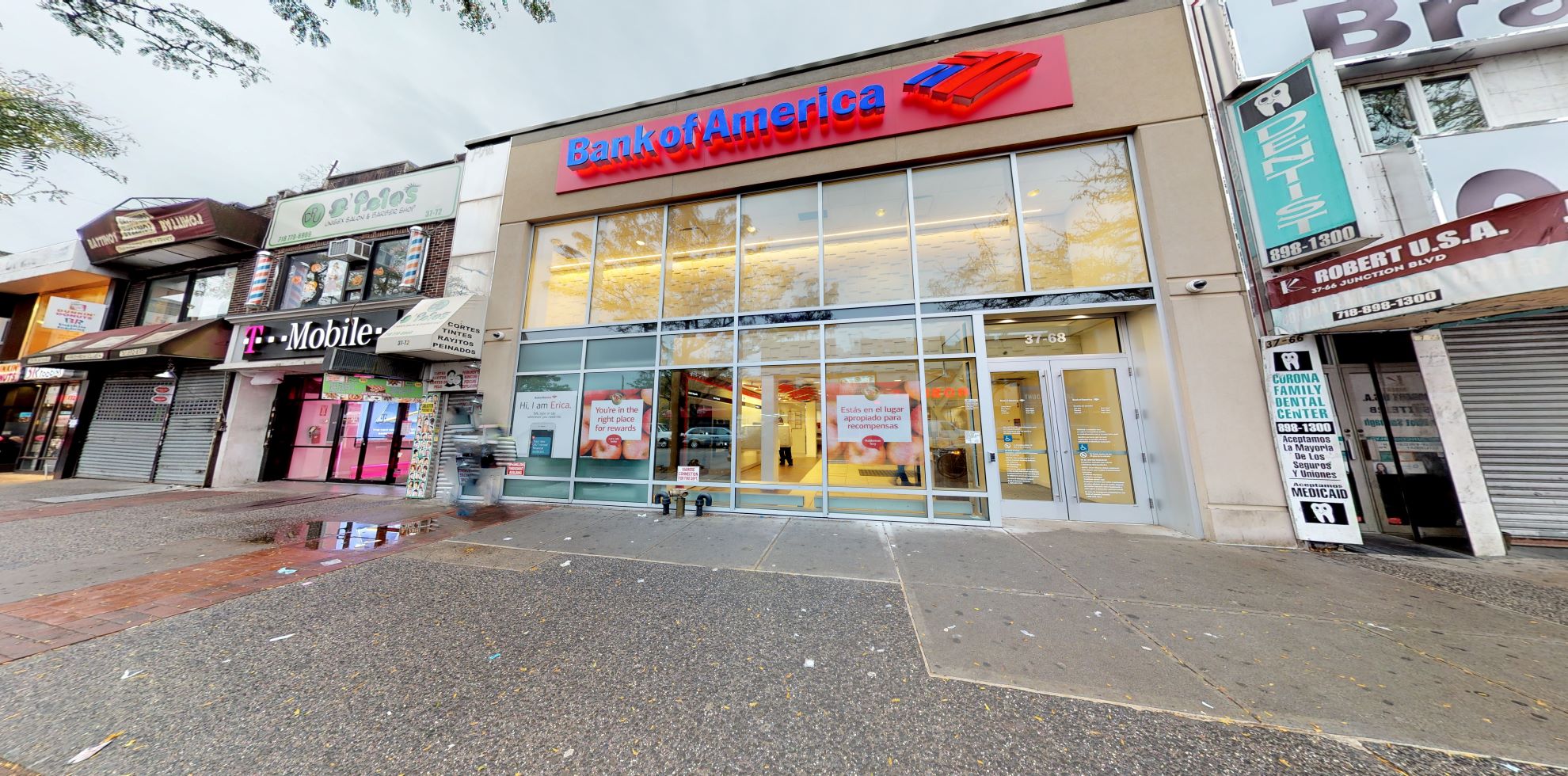 Bank of America financial center with walk-up ATM | 3768 Junction Blvd, Corona, NY 11368