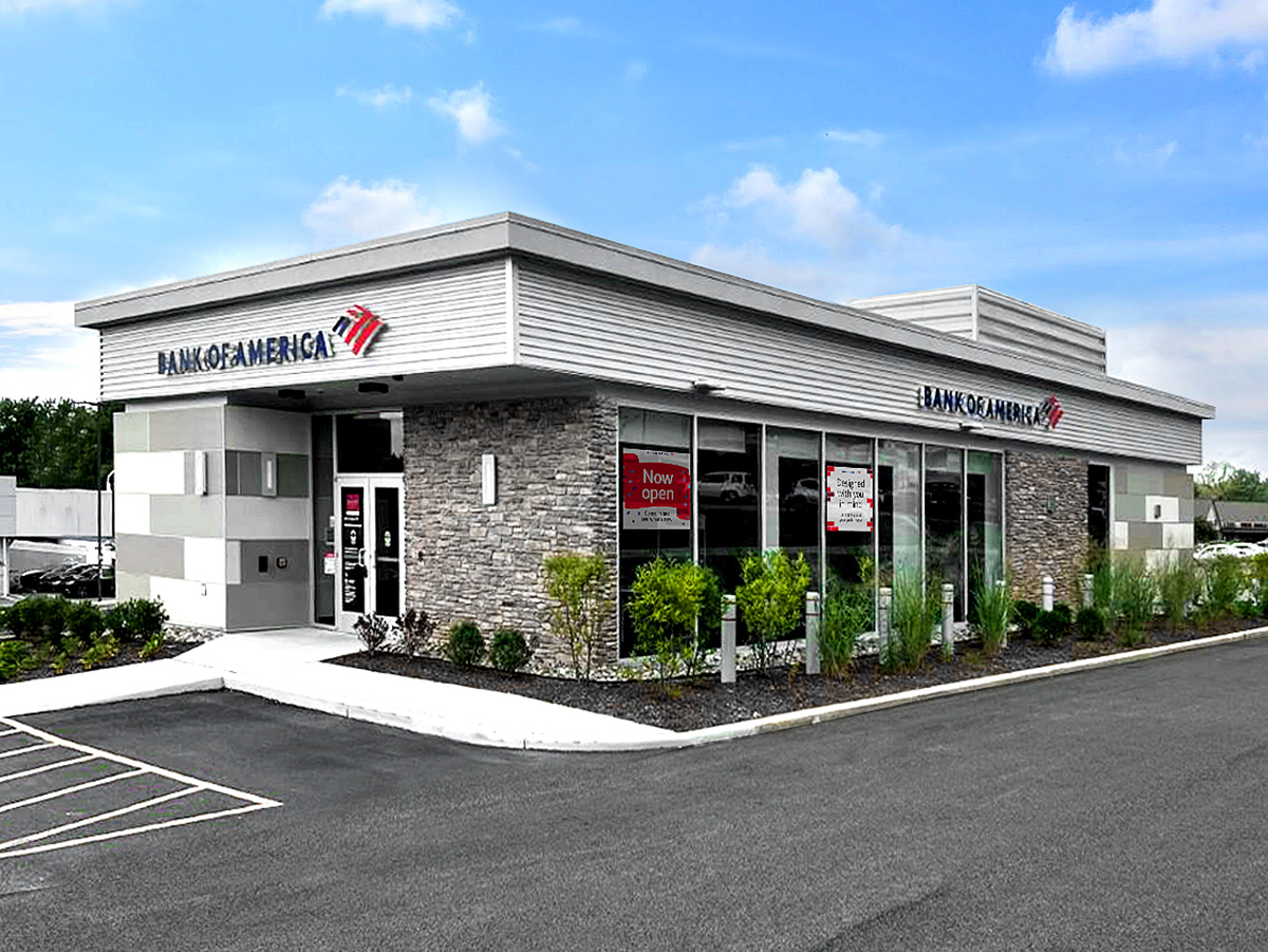Bank of America financial center with drive-thru ATM | 8460 Baltimore National Pike, Ellicott City, MD 21043