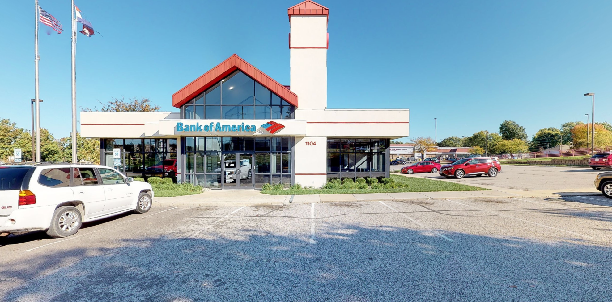 Bank of America financial center with drive-thru ATM | 1104 S 7 Hwy, Blue Springs, MO 64014