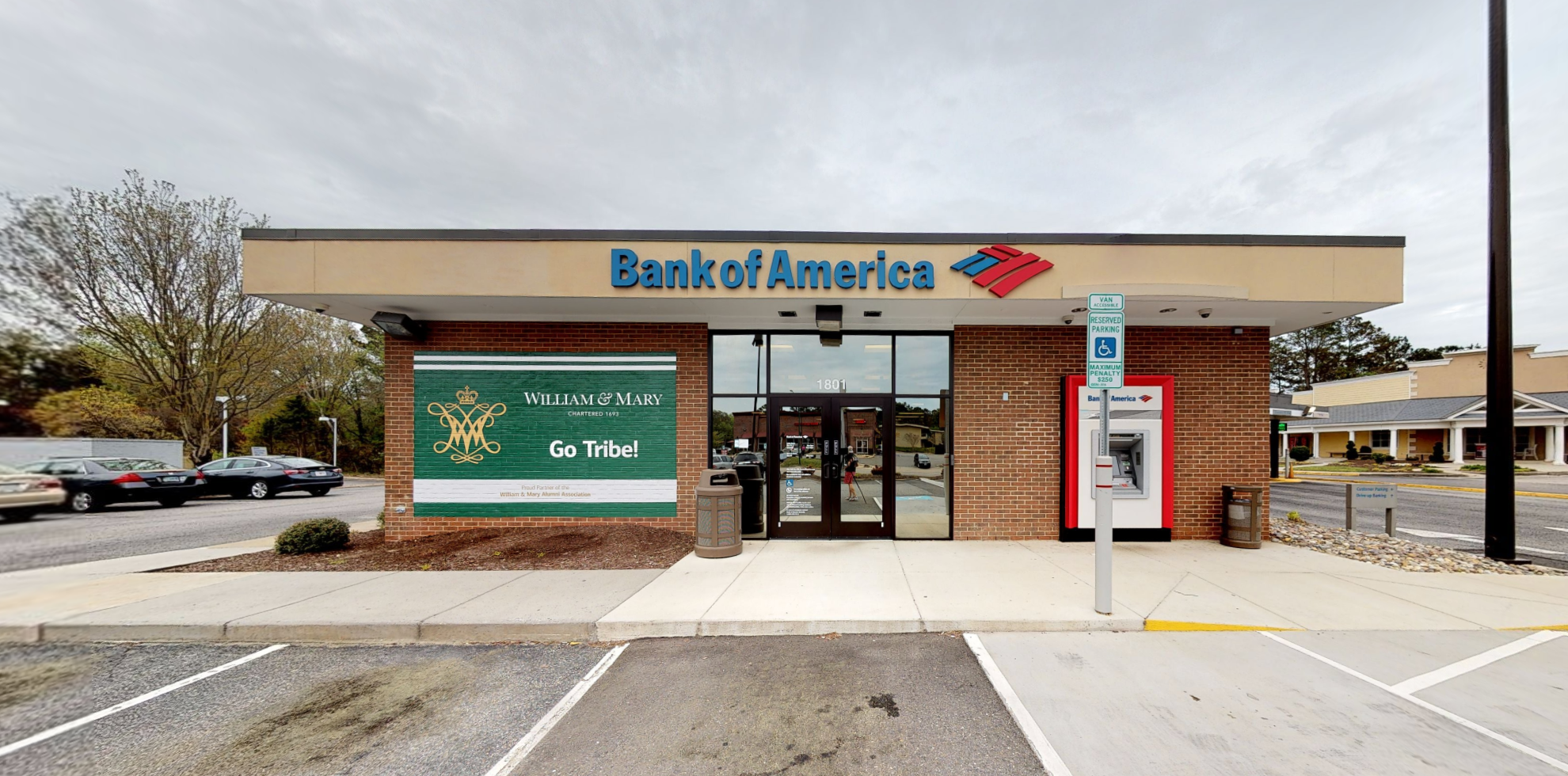 Bank of America financial center with drive-thru ATM | 1801 Richmond Rd, Williamsburg, VA 23185